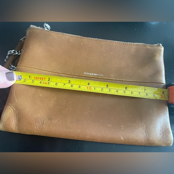 Coach Chestnut Leather Crossbody Bag with Chain - Picture 11 of 12